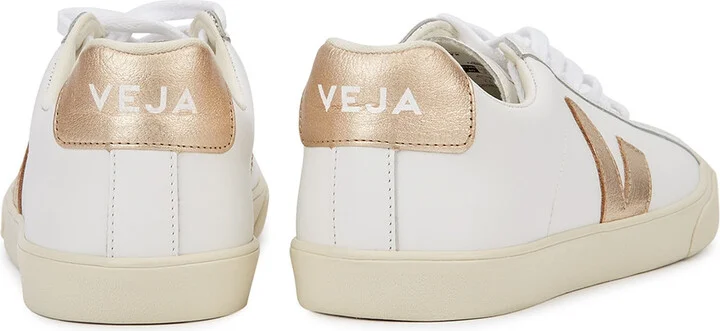 Veja Esplar White Leather Sneakers - Image 3