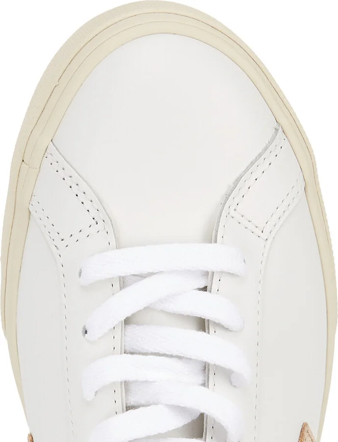 Veja Esplar White Leather Sneakers - Image 4