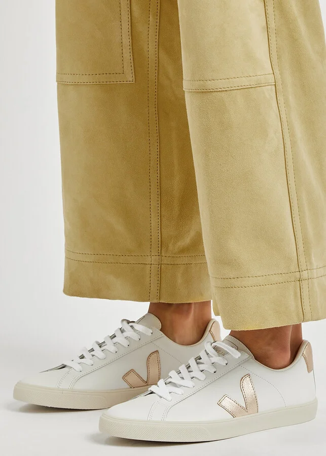 Veja Esplar White Leather Sneakers - Image 5