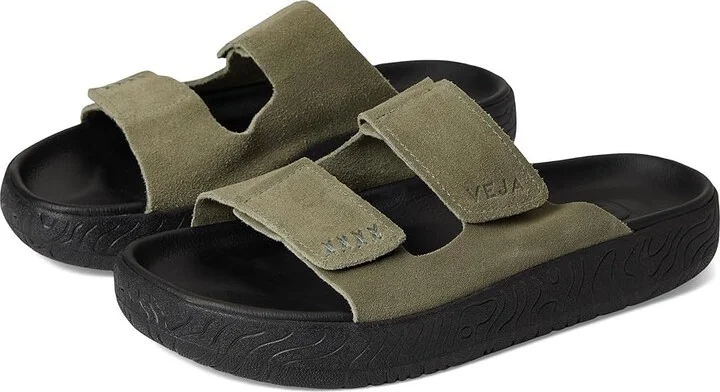 VEJA Etna Women's Sandals Kaki Kaki Black : EU 41 (US Women's 10) M, Suede