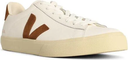 Veja 'Field' White Leather And Cognac Sneakers - Image 2