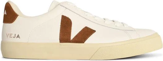 Veja 'Field' White Leather And Cognac Sneakers