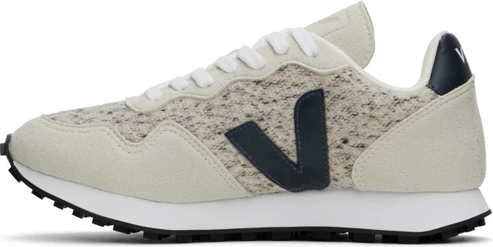 VEJA Gray & Navy SDU Alveomesh Flannel Sneakers - Image 3