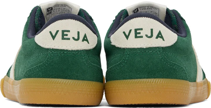 VEJA Green & Beige Volley Suede Sneakers - Image 2