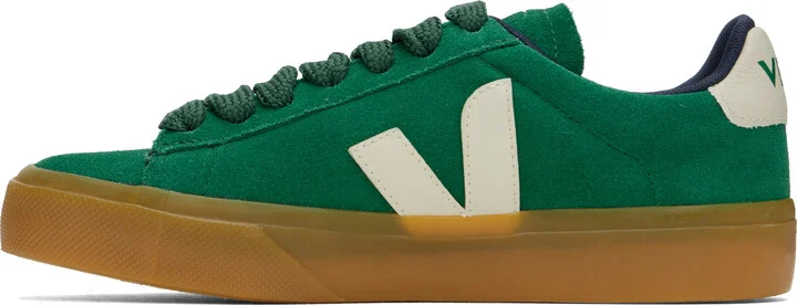 VEJA Green Campo Bold Suede Sneakers - Image 3