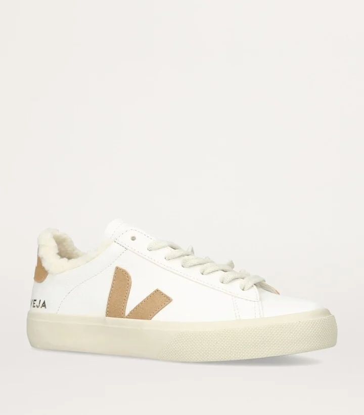 Veja Leather Campo Winter Low-Top Sneakers - Image 3