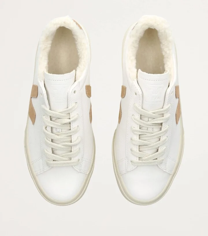Veja Leather Campo Winter Low-Top Sneakers - Image 4