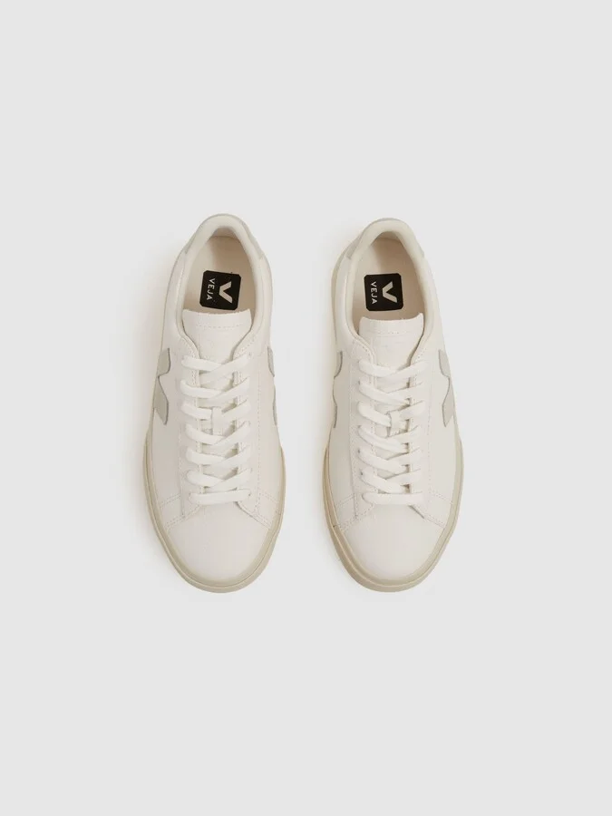Veja Leather Suede Logo Trainers - Image 2