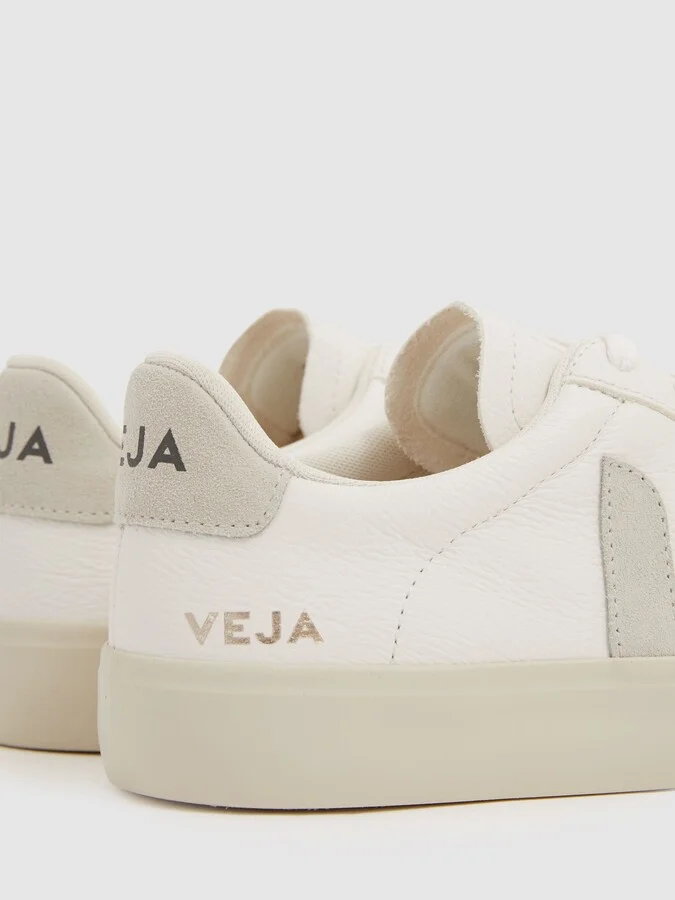 Veja Leather Suede Logo Trainers - Image 3