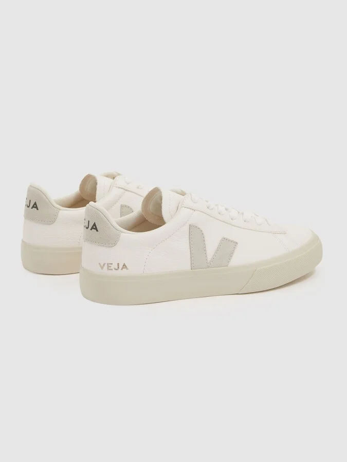 Veja Leather Suede Logo Trainers - Image 4