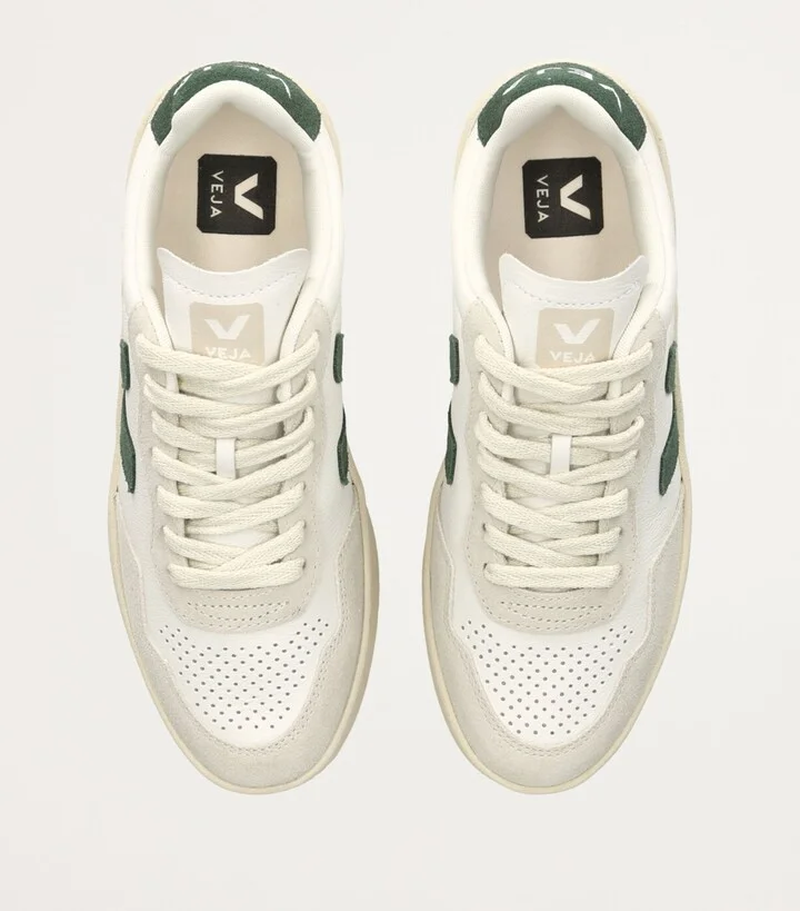 Veja Leather-Suede V-90 Sneakers - Image 4