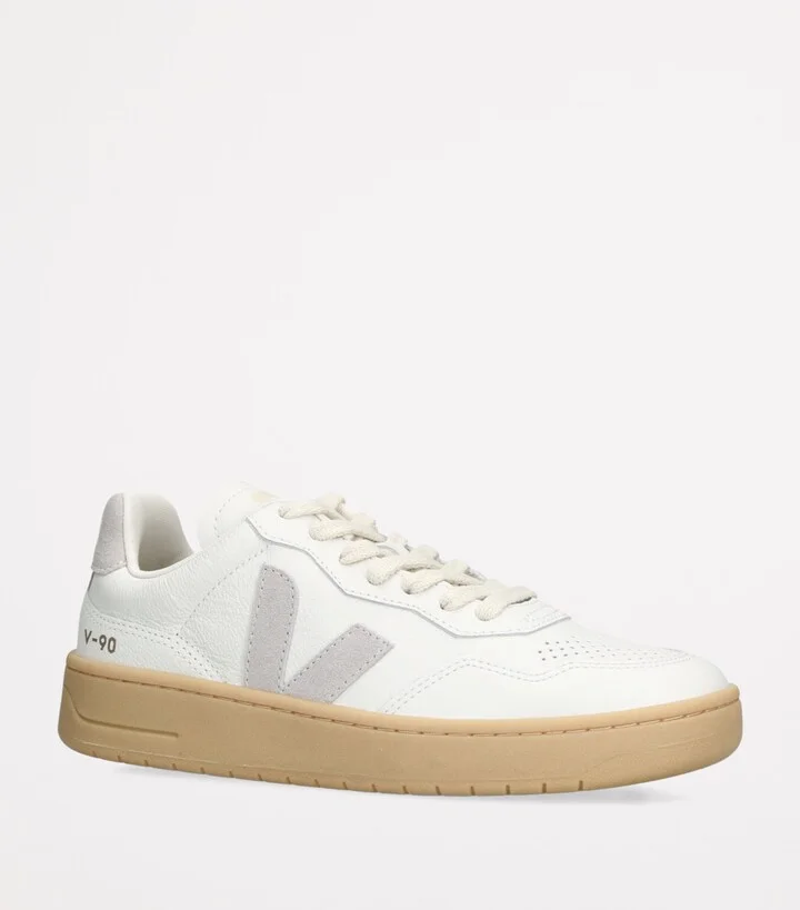 Veja Leather V-90 Sneakers - Image 3