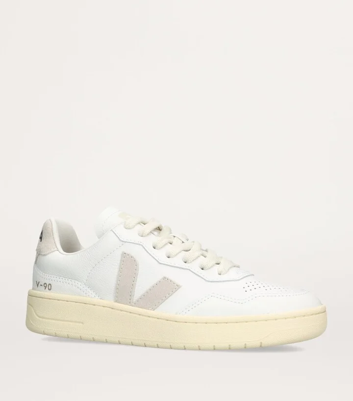 Veja Leather V-90 Sneakers - Image 3