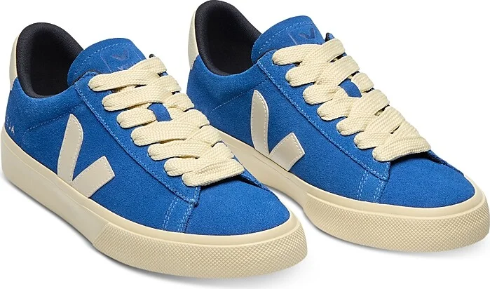 Veja Men's Campo Low Top Leather Sneakers in Indigo