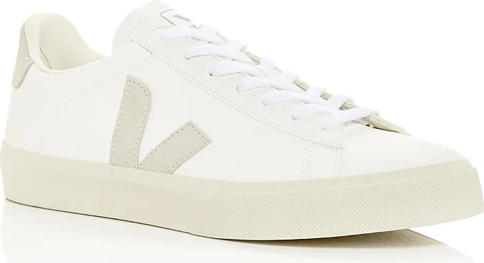 Veja Men's Campo Low Top Leather Sneakers in Natural Suede