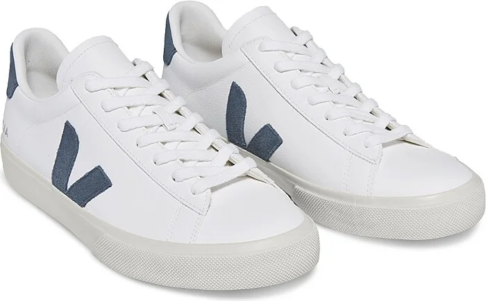 Veja Men's Campo Low Top Leather Sneakers in White California