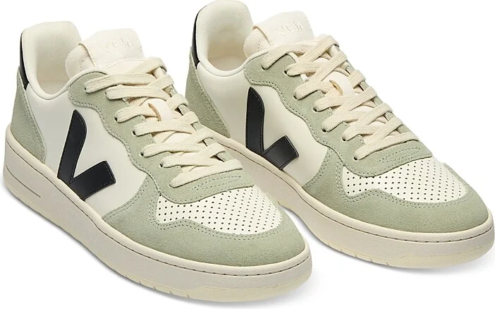 Veja Men's V-10 Low Top Leather Sneakers
