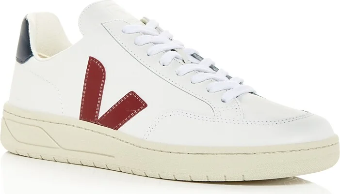 Veja Men's V-12 Low Top Leather Sneakers