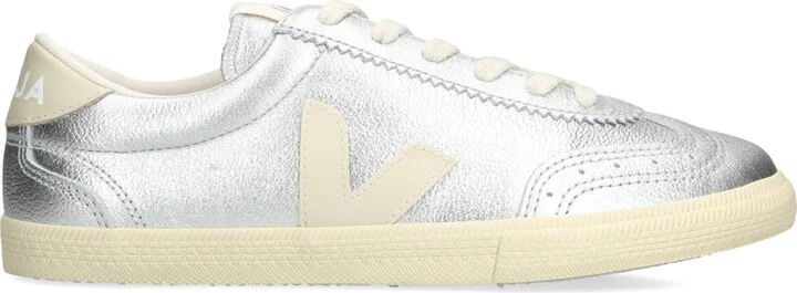 Veja Metallic-Leather Volley Sneakers