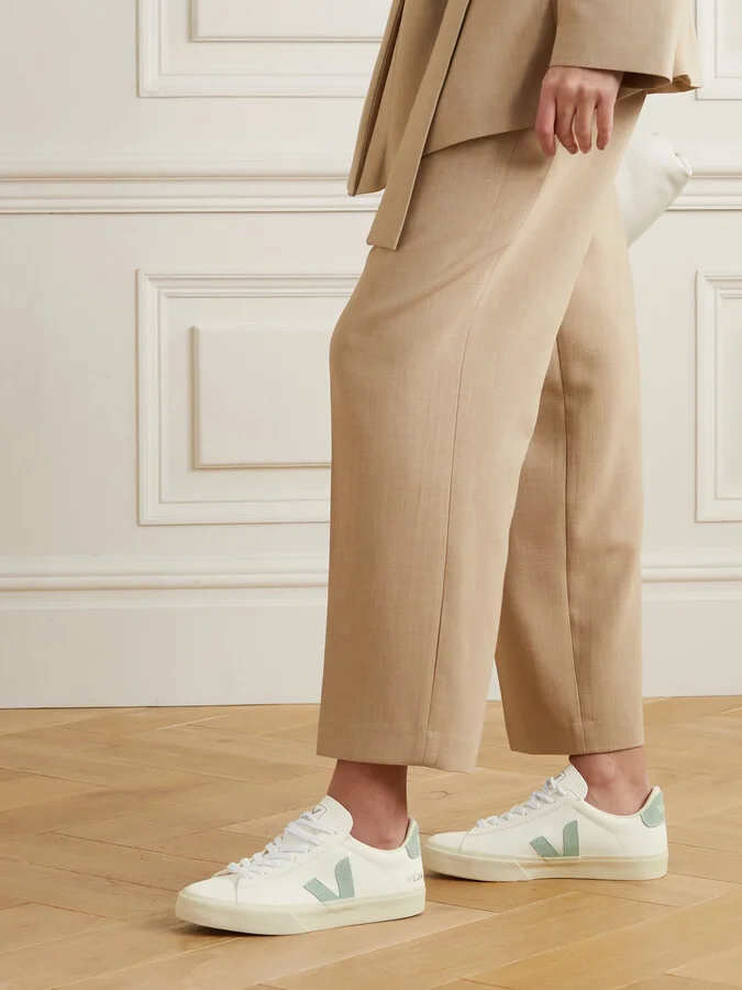 VEJA - + Net Sustain Campo Suede-trimmed Leather Sneakers - White - Image 2