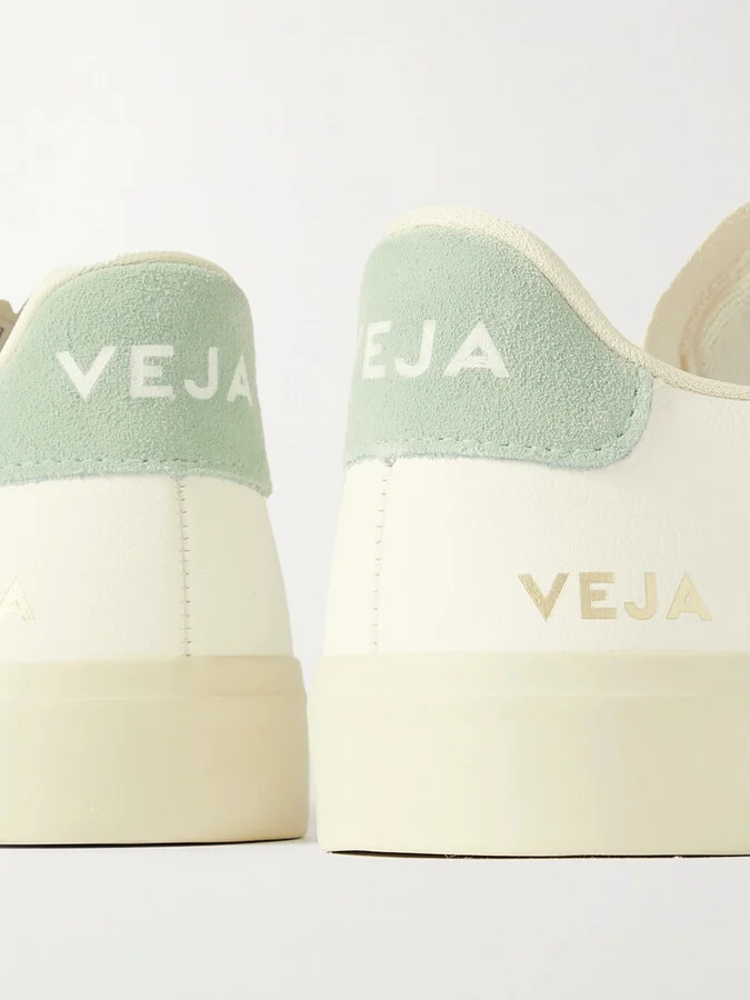 VEJA - + Net Sustain Campo Suede-trimmed Leather Sneakers - White - Image 4
