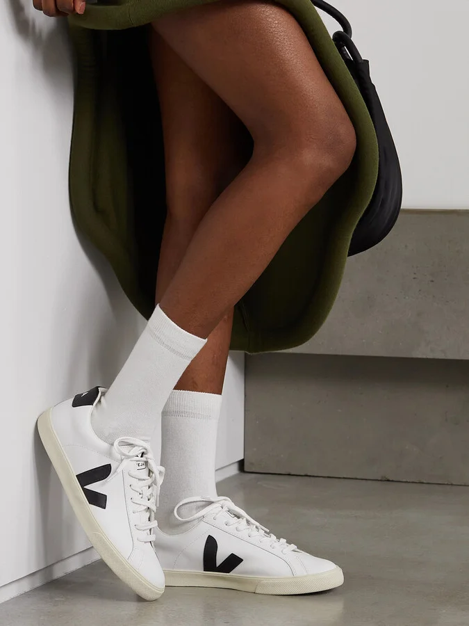 VEJA - + Net Sustain Esplar Rubber-trimmed Leather Sneakers - White - Image 2