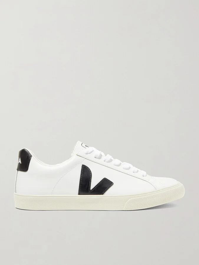 VEJA - + Net Sustain Esplar Rubber-trimmed Leather Sneakers - White