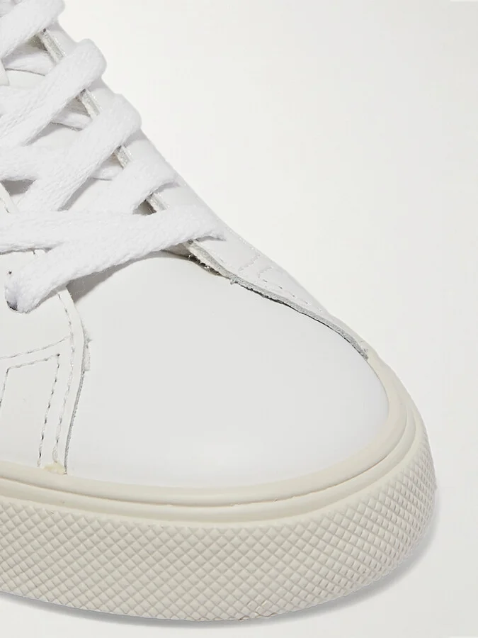 VEJA - + Net Sustain Esplar Suede-trimmed Leather Sneakers - White - Image 4