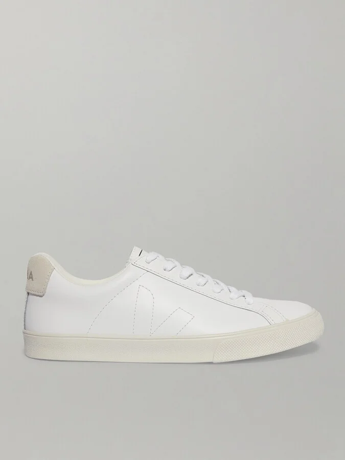VEJA - + Net Sustain Esplar Suede-trimmed Leather Sneakers - White