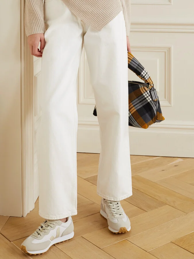VEJA - + Net Sustain Rio Branco Leather-trimmed Suede And Mesh Sneakers - White - Image 2