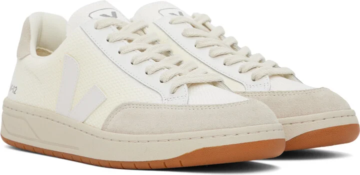 VEJA Off-White V-12 B-Mesh Sneakers - Image 4