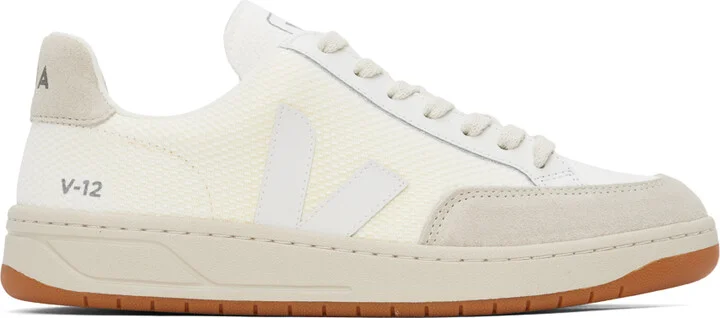 VEJA Off-White V-12 B-Mesh Sneakers