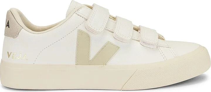 Veja Recife Logo 3-Lock Sneaker in White