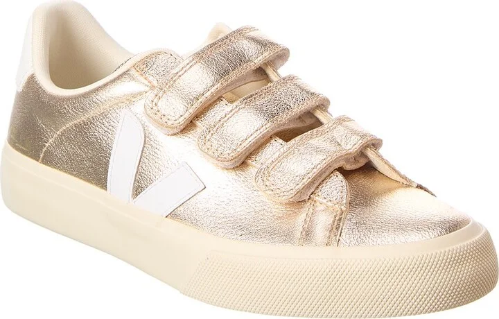 Veja Recife Logo Leather Sneaker