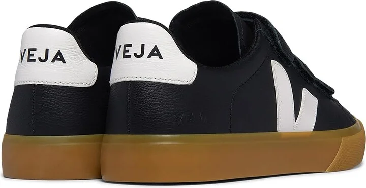 VEJA Recife Logo Men's Shoes Black/White : EU 44 (US Men's 11) M, Leather - Image 2