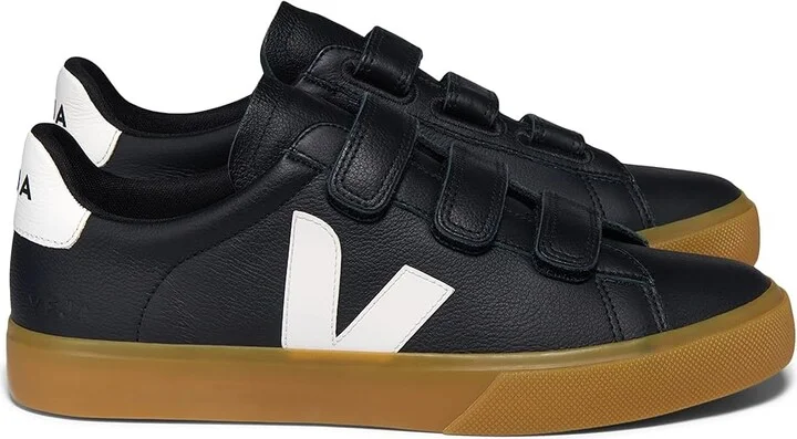 VEJA Recife Logo Men's Shoes Black/White : EU 44 (US Men's 11) M, Leather - Image 3