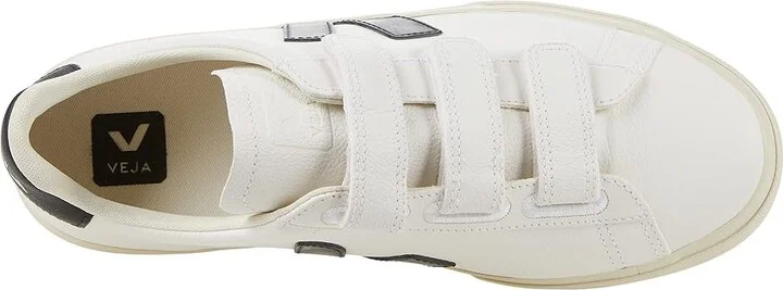 VEJA Recife Logo Men's Shoes Extra White/Black 1 : EU 40 (US Men's 7) M, Leather - Image 2