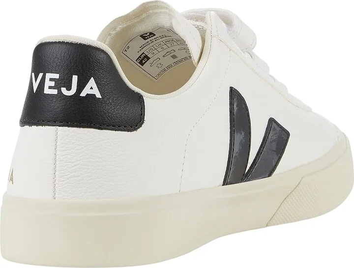 VEJA Recife Logo Men's Shoes Extra White/Black 1 : EU 40 (US Men's 7) M, Leather - Image 4