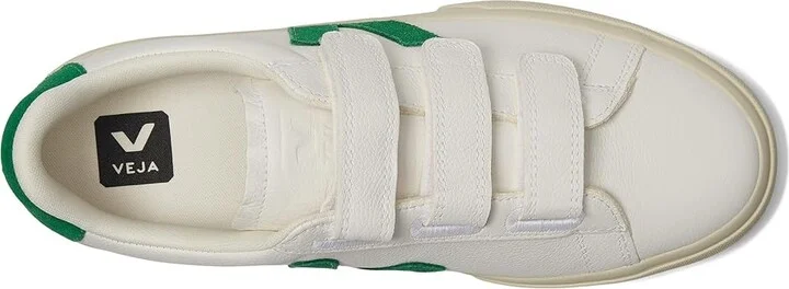 VEJA Recife Logo Men's Shoes Extra White/Emeraude : EU 43.5 (US Men's 10.5) M, Leather - Image 2