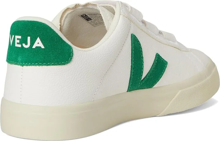 VEJA Recife Logo Men's Shoes Extra White/Emeraude : EU 43.5 (US Men's 10.5) M, Leather - Image 4