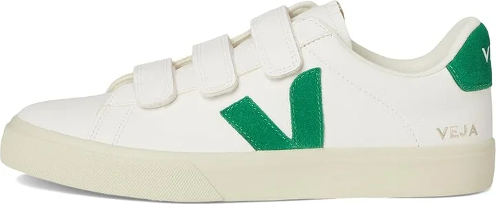 VEJA Recife Logo Men's Shoes Extra White/Emeraude : EU 43.5 (US Men's 10.5) M, Leather - Image 6