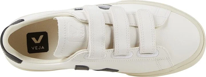 VEJA Recife Logo Women's Shoes Extra White/Black 1 : EU 36 (US Women's 5) M, Leather - Image 2