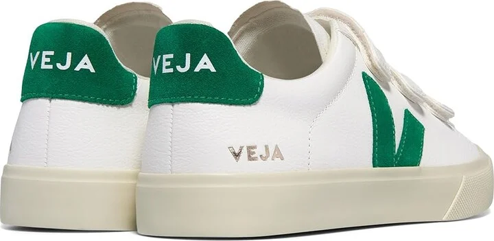 VEJA Recife Logo Women's Shoes Extra White/Emeraude : EU 35 (US Women's 4) M, Leather - Image 2