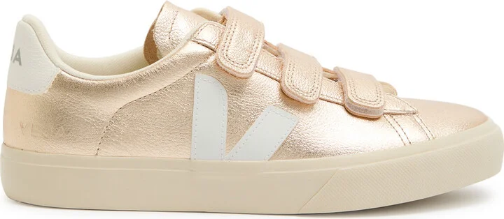 Veja Recife Metallic Leather Sneakers