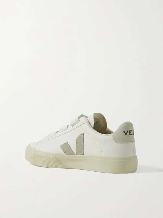 VEJA - Recife Suede-trimmed Leather Sneakers - White - Image 3