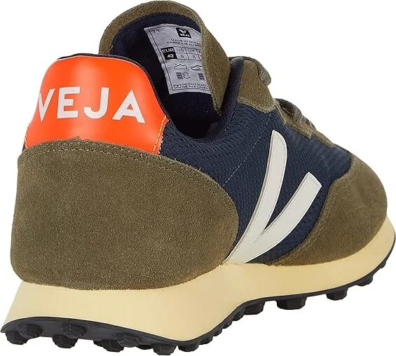 VEJA Rio Branco Men's Shoes Nautico/White/Orange Fluo : EU 42 (US Men's 9) M, Leather/Textile - Image 4