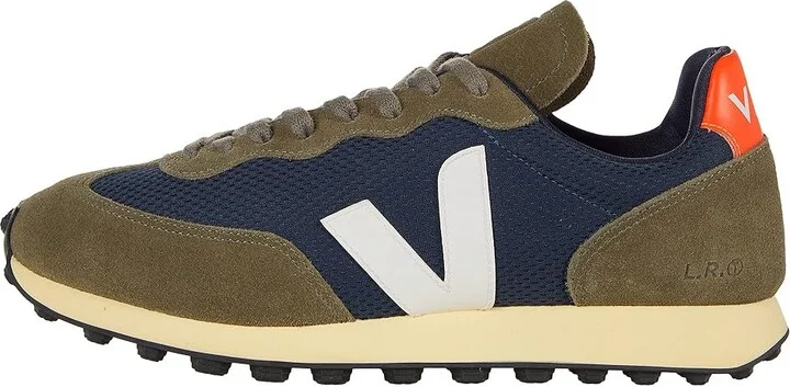 VEJA Rio Branco Men's Shoes Nautico/White/Orange Fluo : EU 42 (US Men's 9) M, Leather/Textile - Image 6