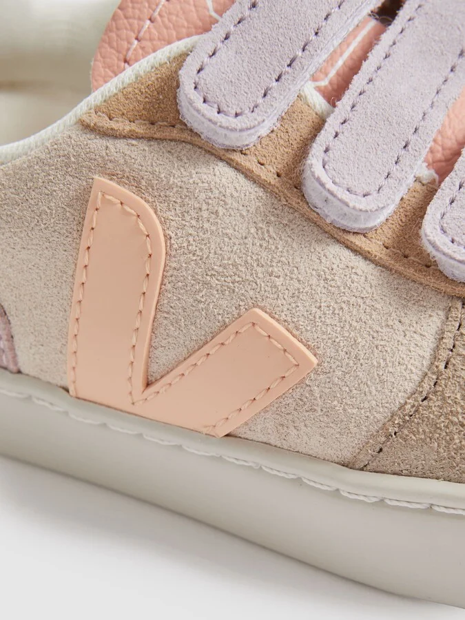 Veja Suede Velcro Trainers - Image 4