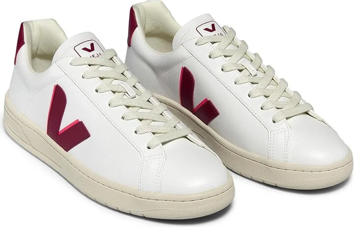 VEJA Urca Women's Shoes White/Marsala/Rose Fluo : EU 37 (US Women's 6) M, Synthetic