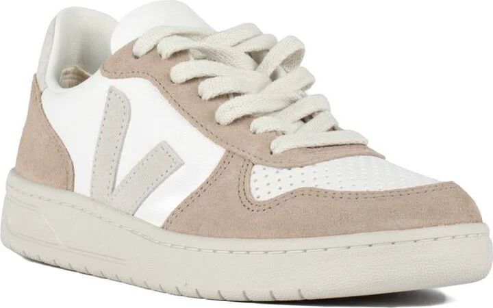 Veja V-10 Leather White Natural Sahara - Image 3